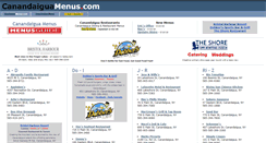 Desktop Screenshot of canandaiguamenus.com